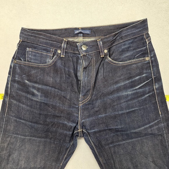 Levis Made & Crafted Tack Slim Jeans Mens Dark Wash Blue Slim Tapered Fits 32x32 - Picture 9 of 16